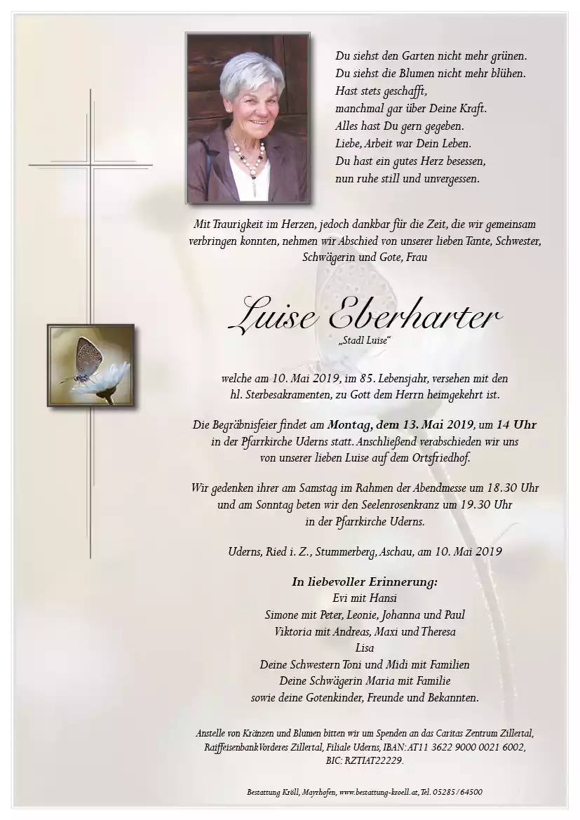Parte von Luise Eberharter